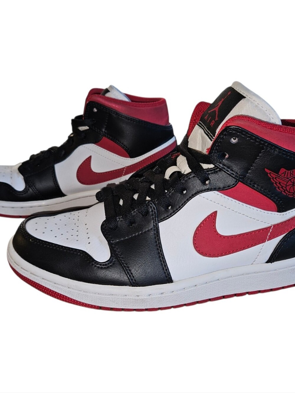 Nike Air Jordan 1 Mid 'Black Gym Red' Size 7